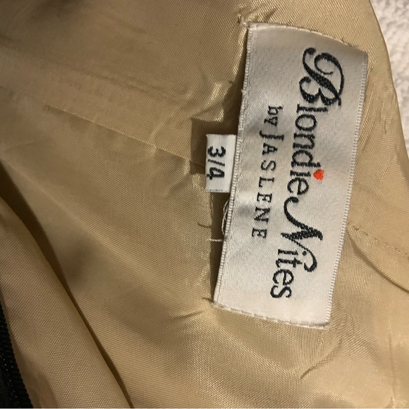 Blondie Nites Black and Silver Maxi Dress - Picture 3 of 4